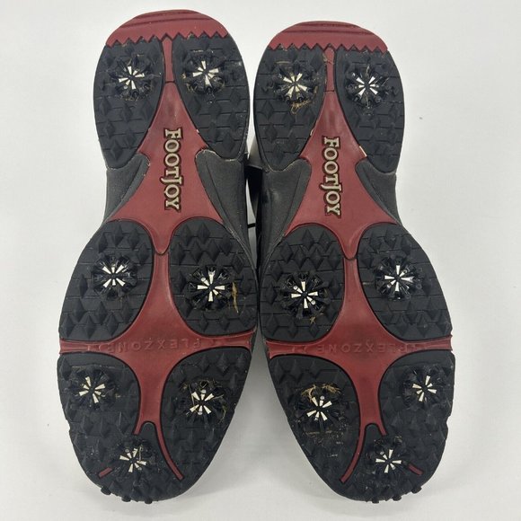 Footjoy‎ Golf Shoes Mens Size 11.5W Brown/White Saddle Soft Spikes Greenjoys - Picture 12 of 16